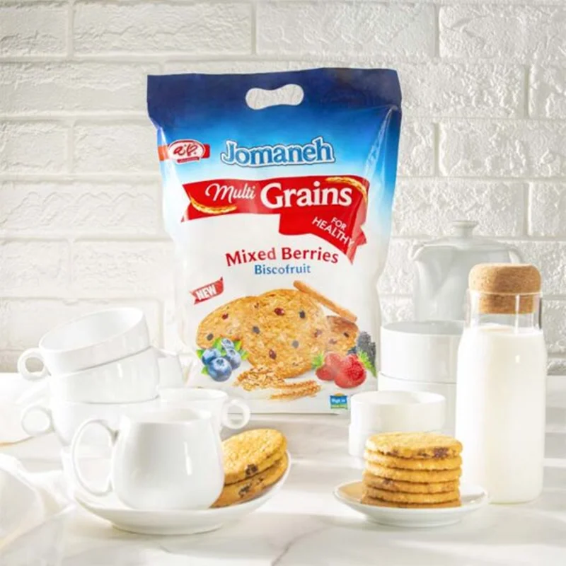 قیمت بیسکوئیت چندغله با تکه های میوه