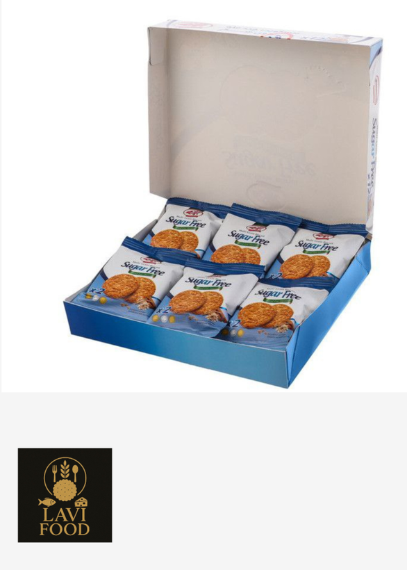 بیسکوئیت چند غله بدون شکر۹۰۰ گرمی بسته 30 عددی