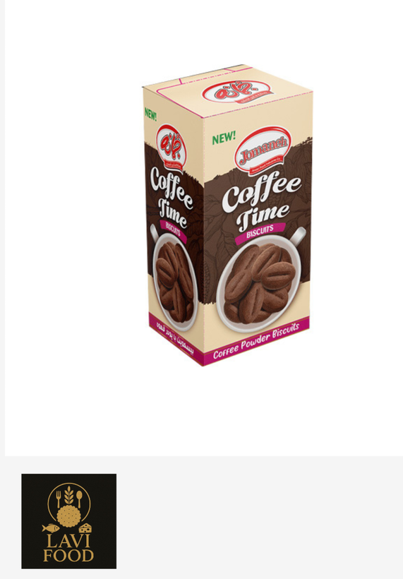 بیسکوئیت با پودر قهوه جمانه 120 گرمی