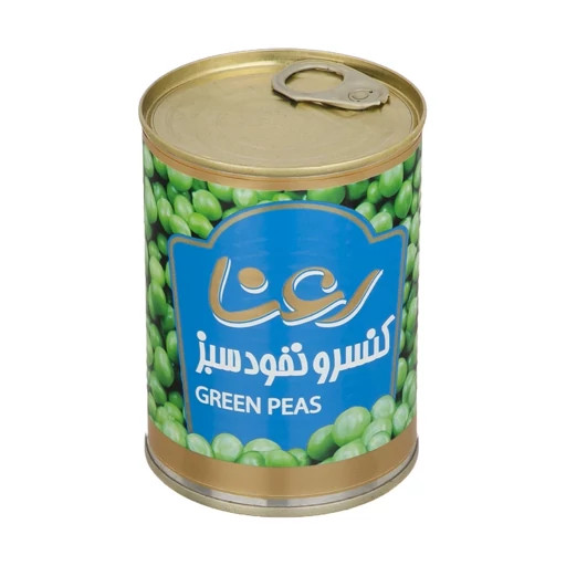 کنسرو نخود فرنگی 390 گرمی رعنا کارتن 24عددی