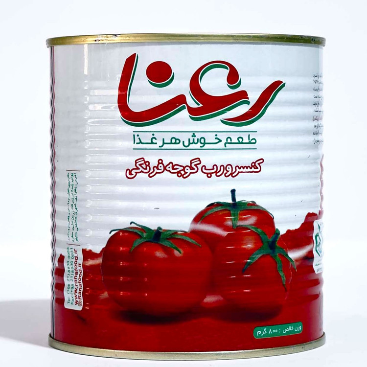 رب گوجه فرنگی 4.300 کیلوگرمی رعنا کارتن 2عددی