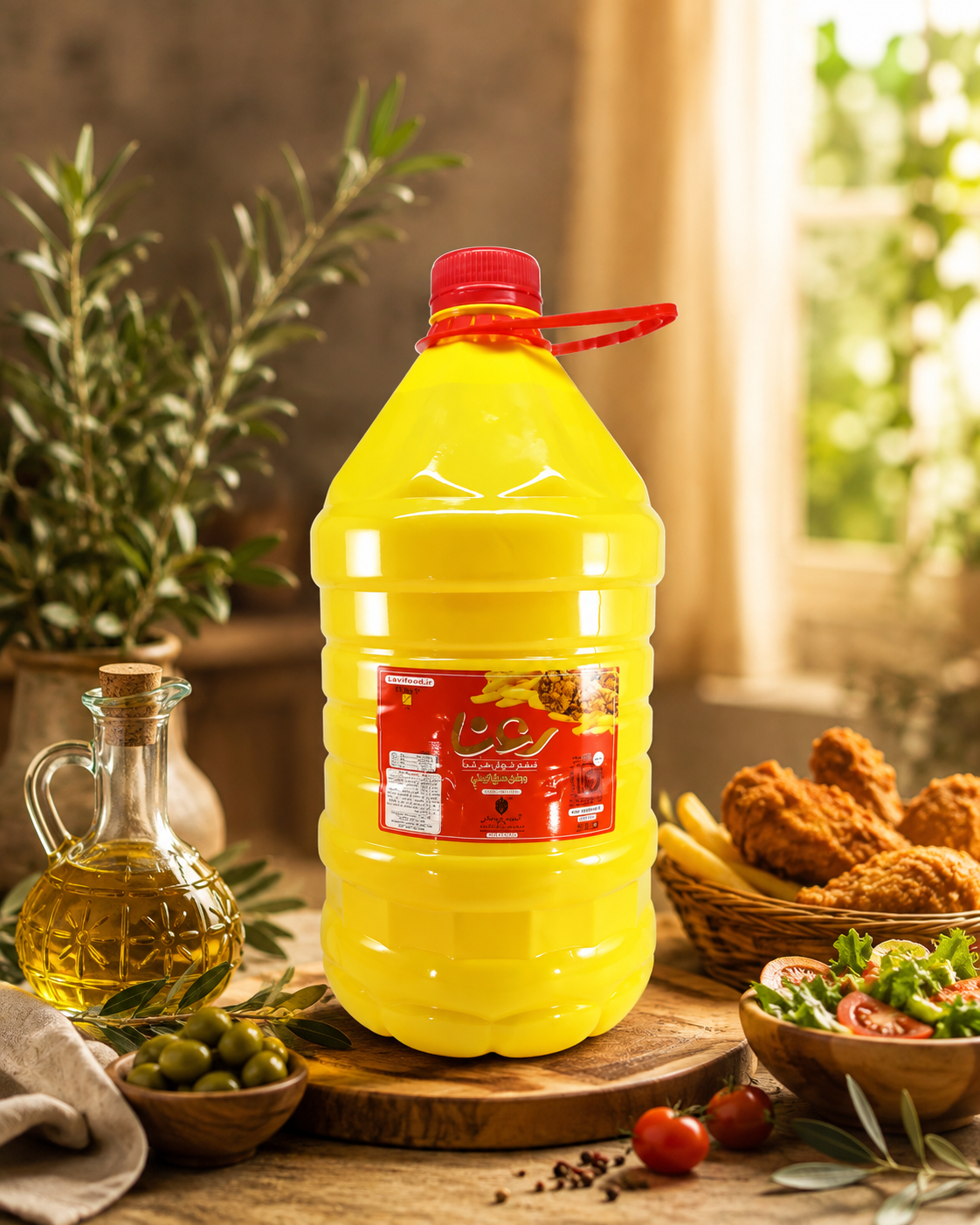 روغن سرخ کردنی مات رعنا ۳ لیتری کارتن ۴ عددی